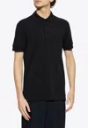 Tom Ford Black Short-sleeves Polo In Cotton Piquet Jersey In Black
