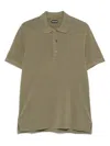 Tom Ford Classic Pique Polo With Tailored Fit In Green