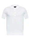 Tom Ford Piquet Polo Shirt With Traditional Collar And Button Placket In Neutral