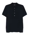 Tom Ford Midnight Cotton Blend Polo In Black