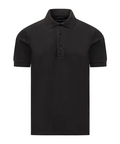 Tom Ford Short-sleeved Polo Shirt In Black