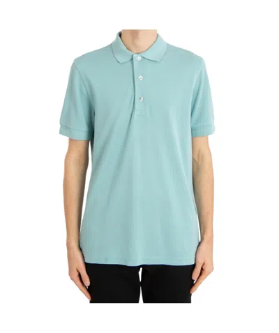 Tom Ford Short-sleeved Polo Shirt In Blue