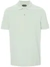 Tom Ford Short-sleeved Cotton Polo Shirt In White