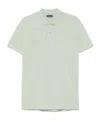 Tom Ford Short-sleeved Cotton Polo Shirt In White