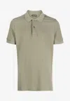 Tom Ford Short-sleeved Polo T-shirt In Khaki