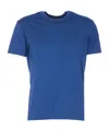 Tom Ford Crewneck T-shirt Embroidered Logo In Blue