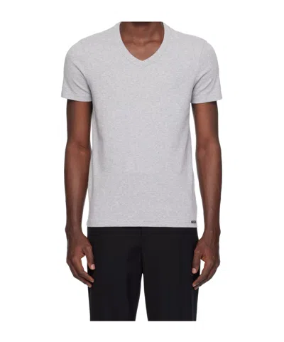 Tom Ford Short-sleeved T-shirt In Gray