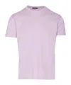 Tom Ford Cotton Blend Crewneck T-shirt In Lavender