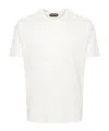 Tom Ford White Cotton T-shirt With Straight Hem In White