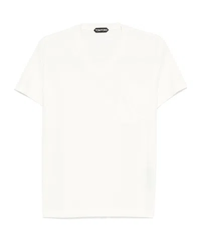 Tom Ford White Clothing T-shirts And Polos In Multi