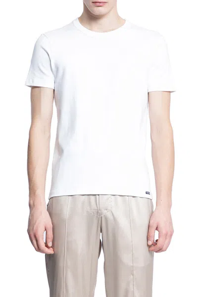 Tom Ford White Crew Neck Short Sleeve T-shirt