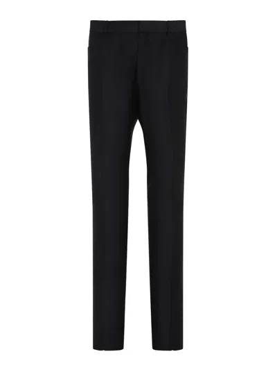 Tom Ford Mohair And Silk Pants In Black