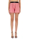Tom Ford Velvet-trimmed Silk-blend Satin Shorts