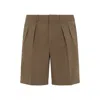 Tom Ford Tailored Shorts With Back Slit Pockets In Brown