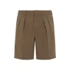 Tom Ford Tailored Shorts With Back Slit Pockets In Brown