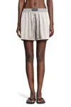 Tom Ford Stretch Silk Satin Pj Shorts In Gray