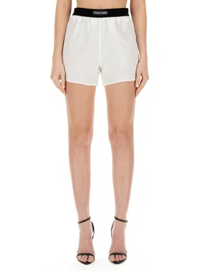 TOM FORD TOM FORD SHORTS IN RASO