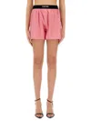 Tom Ford Velvet-trimmed Silk-blend Satin Shorts