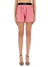 Tom Ford Velvet-trimmed Silk-blend Satin Shorts