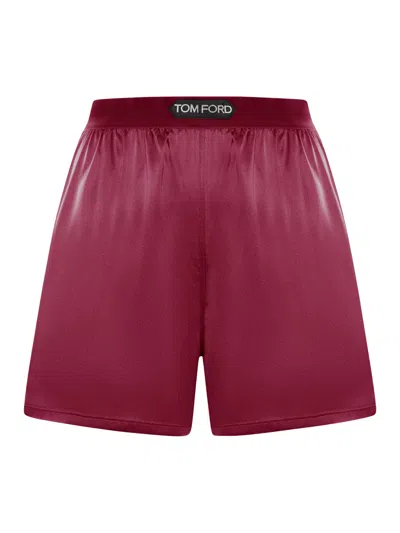 Tom Ford Shorts In Stretch Silk Satin