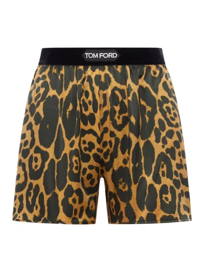 TOM FORD SHORTS IN STRETCH SILK SATIN