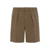 Tom Ford Tailored Shorts With Back Slit Pockets In Brown