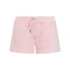 Tom Ford Pale Salmon Pink Cotton Towelling Shorts In Multicolor
