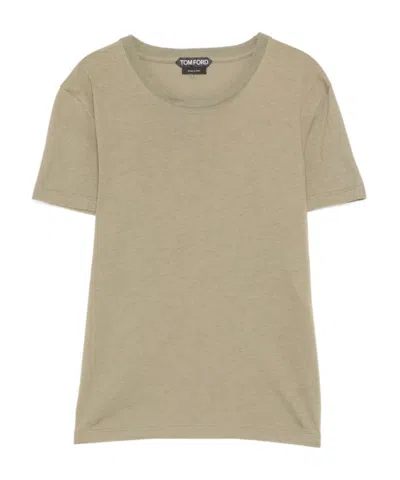 Tom Ford Short-sleeved T-shirt In Blue
