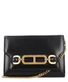 Tom Ford Logo-plaque Clutch Bag In Black