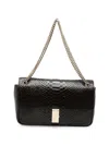 Tom Ford Semi Shiny Printed Python Chain Shoulder Bag In Brown