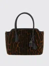 Tom Ford Animal Print Shoulder Bag In Brown