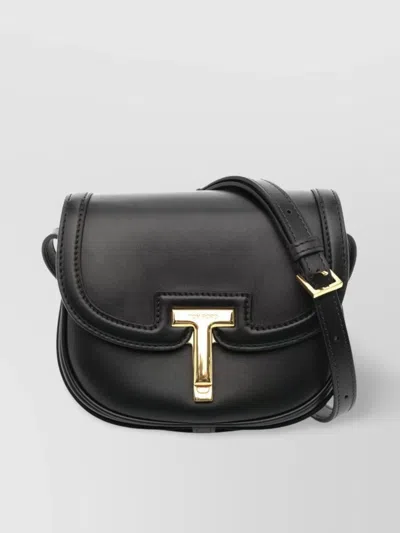 Tom Ford Shoulder Bag With Adjustable Strap And Gold Hardware