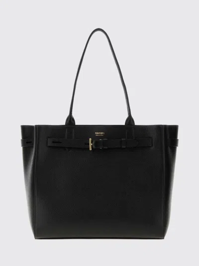 Tom Ford Shoulder Bag Woman Color Black In Purple