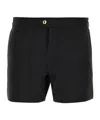 Tom Ford Black Swimsuit With Buckle On The Front In Tech Fabric Man In Black