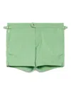 Tom Ford Side-buckle Swim Shorts In Green