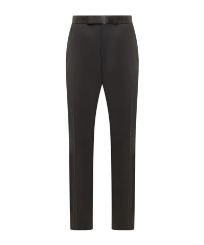 Tom Ford Side-buckled Evening Trousers In Black