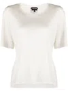 Tom Ford Side Slit T-shirt In Neutrals