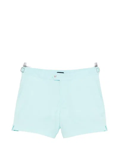 Tom Ford Side-adjuster Swim Shorts In Blue