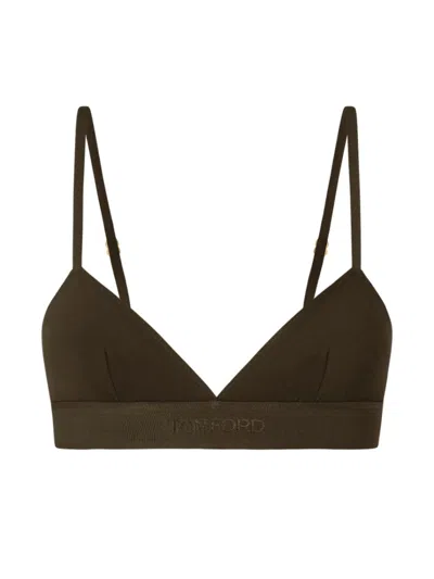 Tom Ford "signature" Bra In Brown