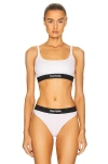 Tom Ford White Modal Signature Bralette In White