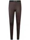 Tom Ford Lustrous Jersey Signature Leggings In Brown