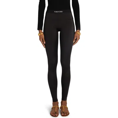 Tom Ford Signature Logo Leggings In Black