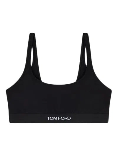 Tom Ford Signature Modal Bralette In Black