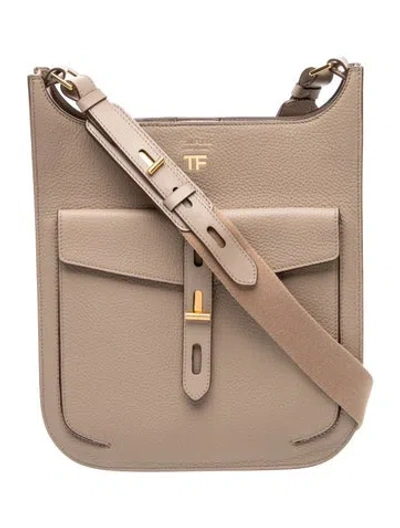 Pre-owned Tom Ford Signature Shoulder Bag In Neutral
