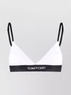 Tom Ford Signature Triangle Bra Adjustable Straps In White