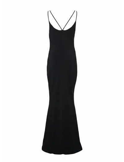 Tom Ford Silk Bias-cut Dress In Black