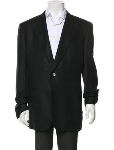 Pre-owned Tom Ford Silk Blazer In Black