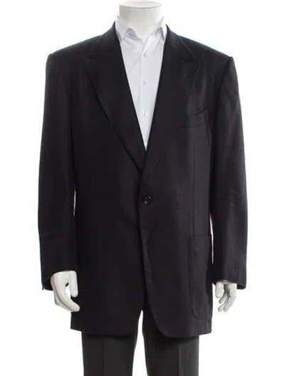 Pre-owned Tom Ford Silk Blazer In Black