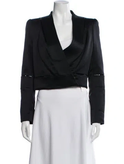 Pre-owned Tom Ford Silk Blazer In Black