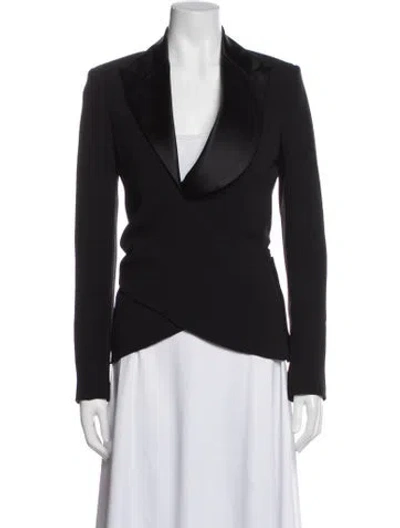 Pre-owned Tom Ford Silk Blazer In Black